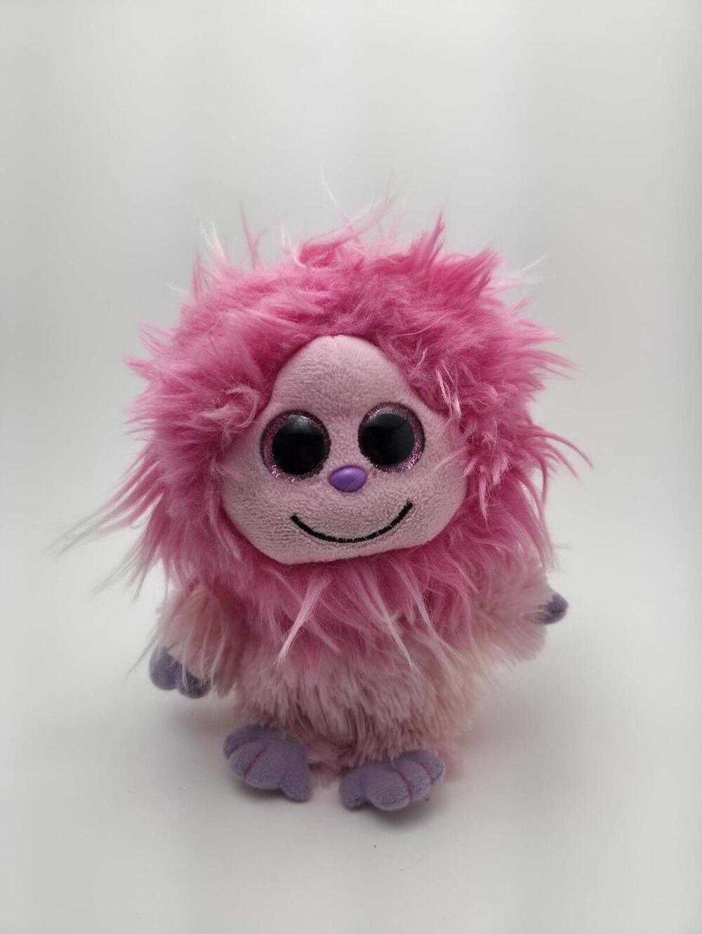 Ty Frizzys Collection “Kink” the Pink Big Eyed Monster - No Hang Tag (6 inch)